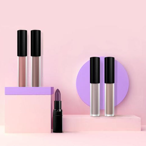 VIP Nude Makeup Bundle 5 Pack - 4 Lipstains & 1 Lipstick (Paid)