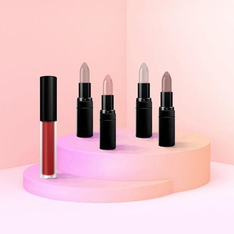VIP Matte Makeup Bundle 5 Pack - 4 Lipsticks & 1 Lipstain