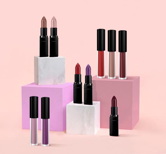 VIP Nude Makeup Bundle 10 Pack - 5 Lipsticks & 5 Lipstains